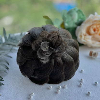 Bridal hair bun