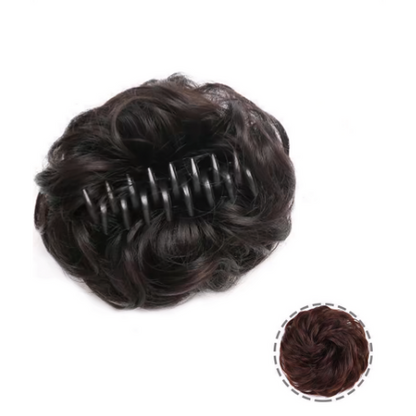 Noir Oval  Claw Clip Bun