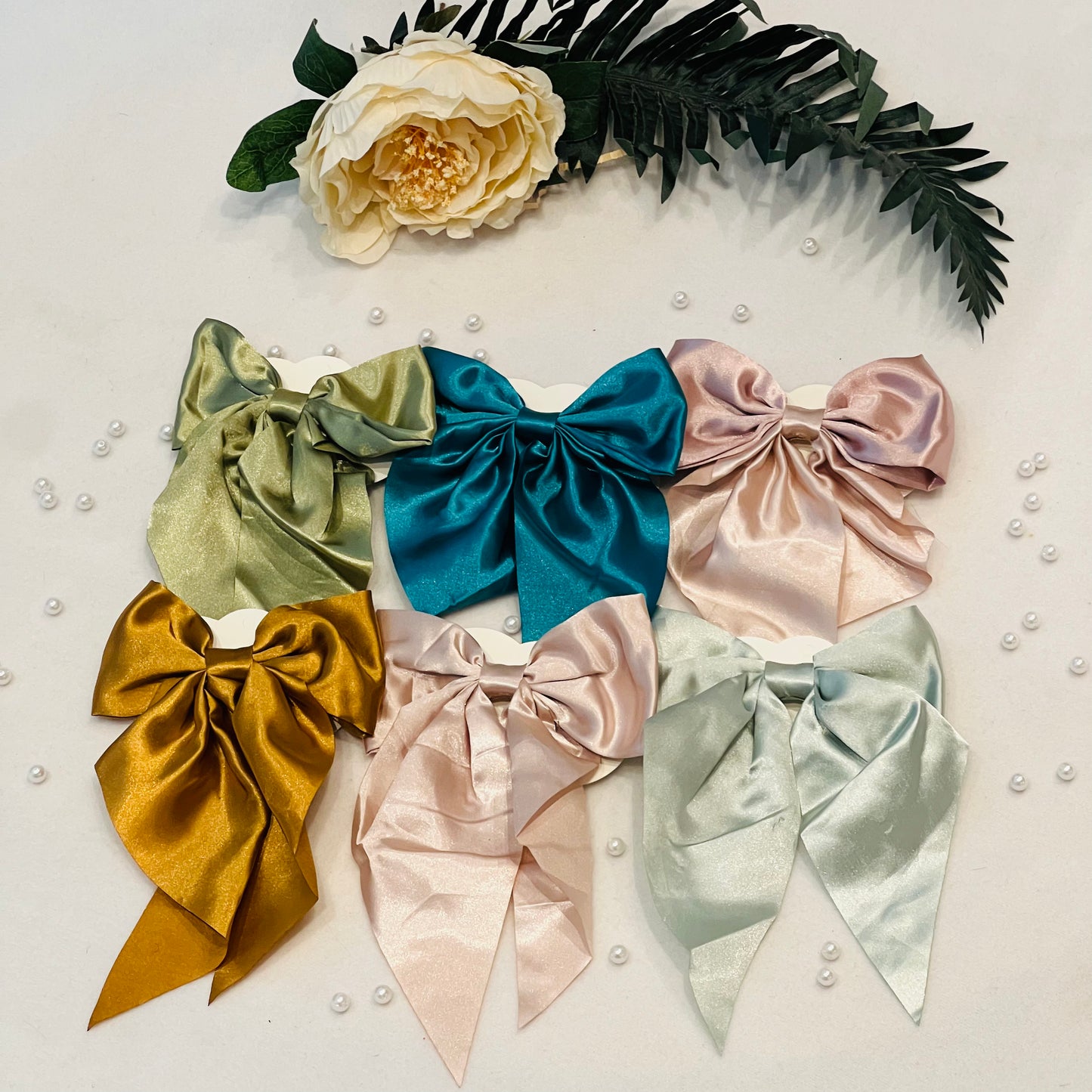 Soft Satin Long Tail Bow (set of 6)