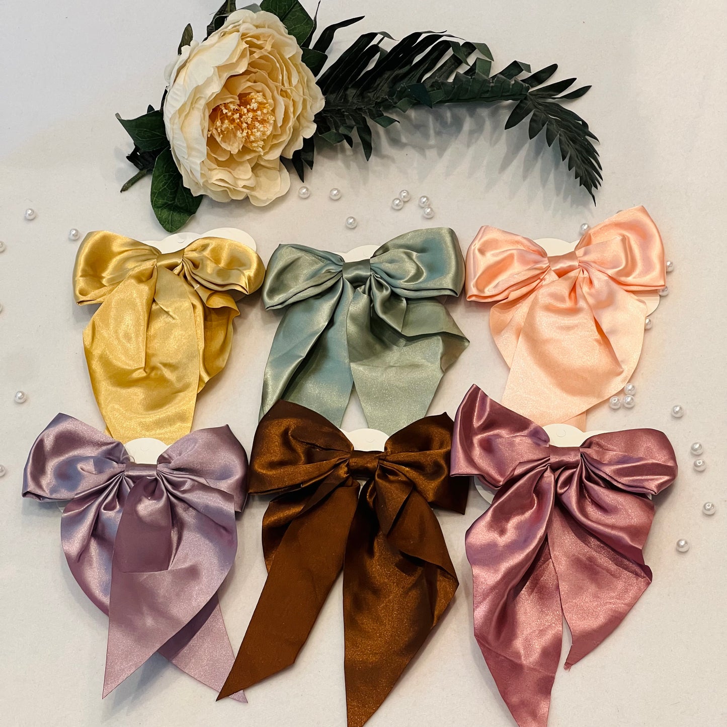 Soft Satin Long Tail Bow (set of 6)